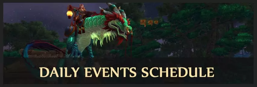 Daily Events Schedule