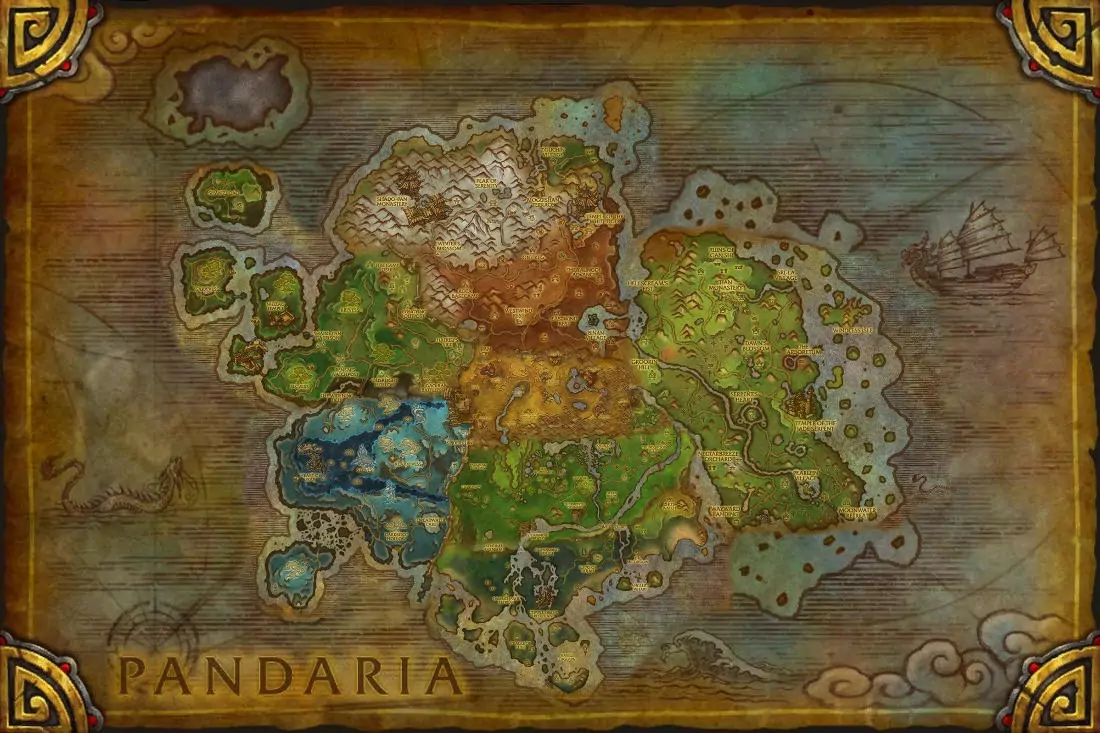 MoP Pandaria map