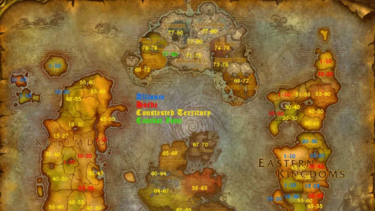 WotLK map World of Warcraft